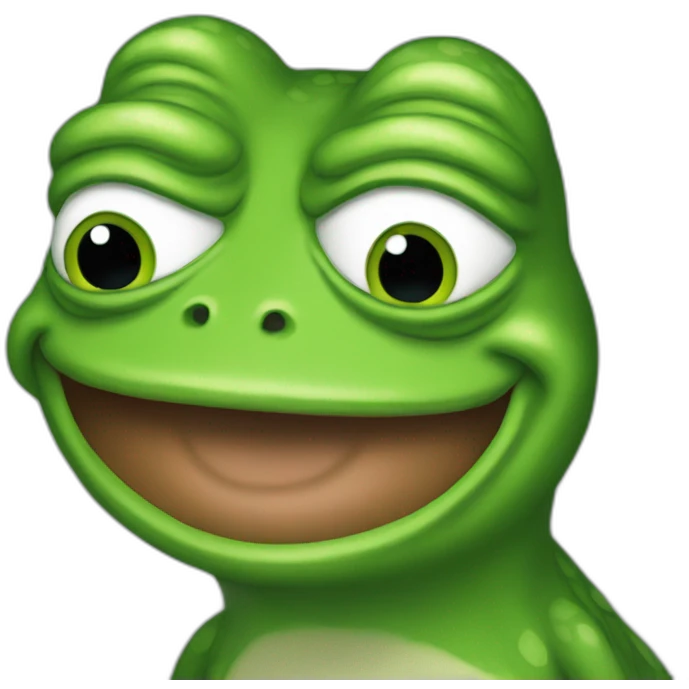pepe the frog looks at me emoji