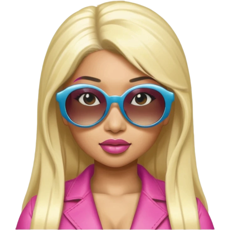 Nicki Minaj wear sunglasses emoji