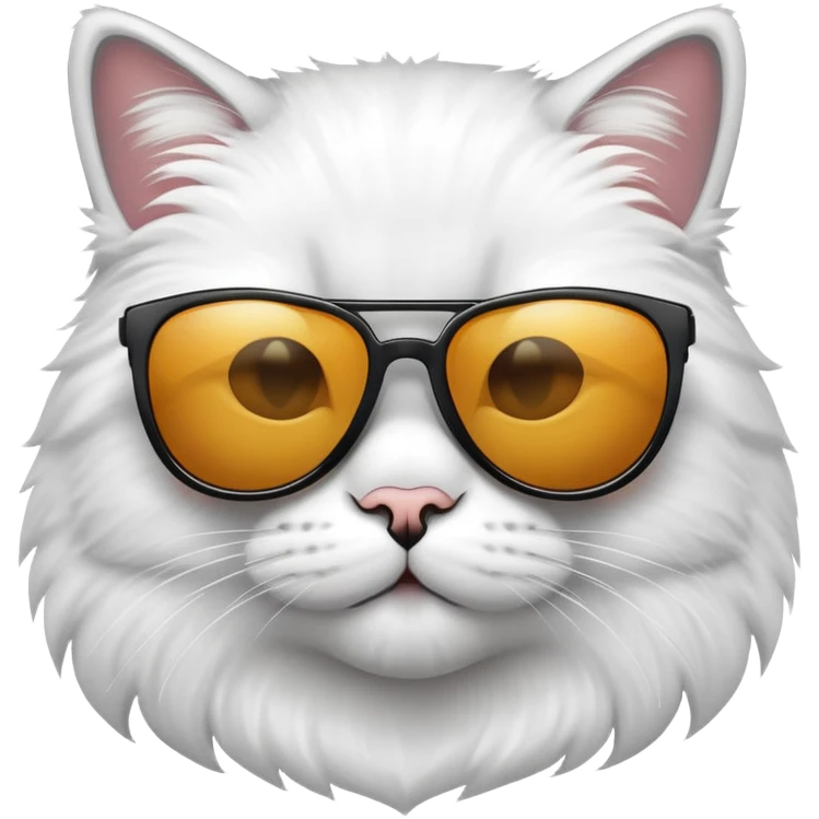 Cool cat wearing sunglasses, looking confident emoji