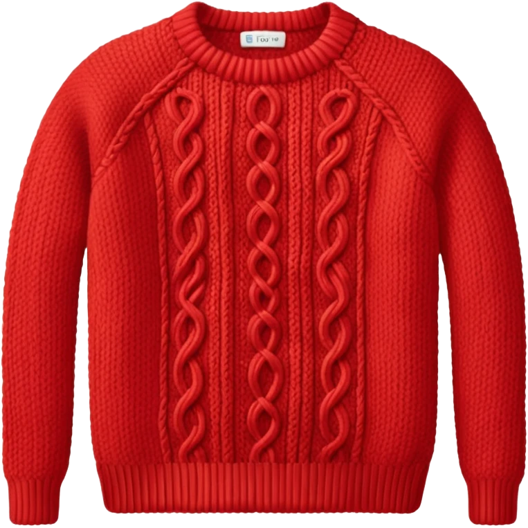 red knitwear emoji