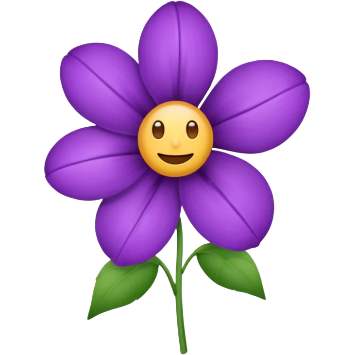 Emoji fleur violet emoji