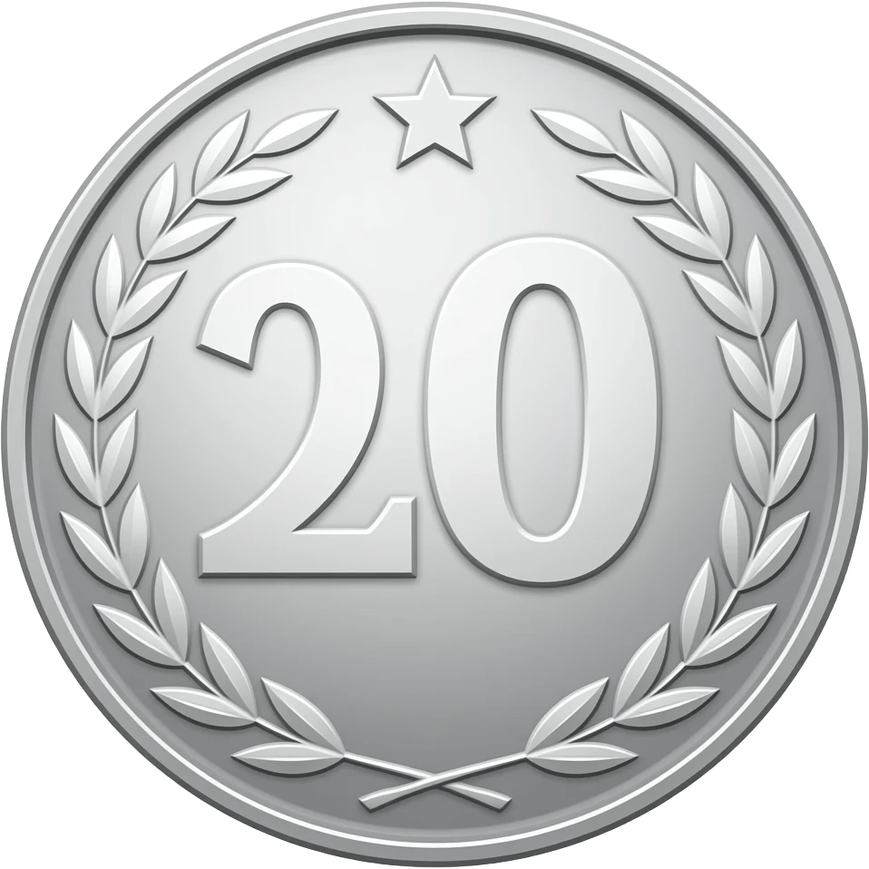 Платиновая резная наградная монета emoji