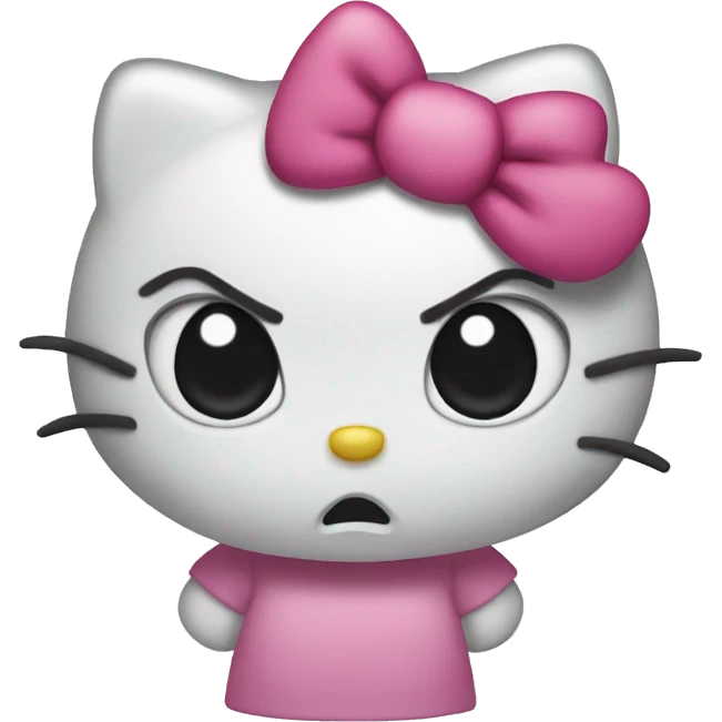 angry hello kitty  emoji