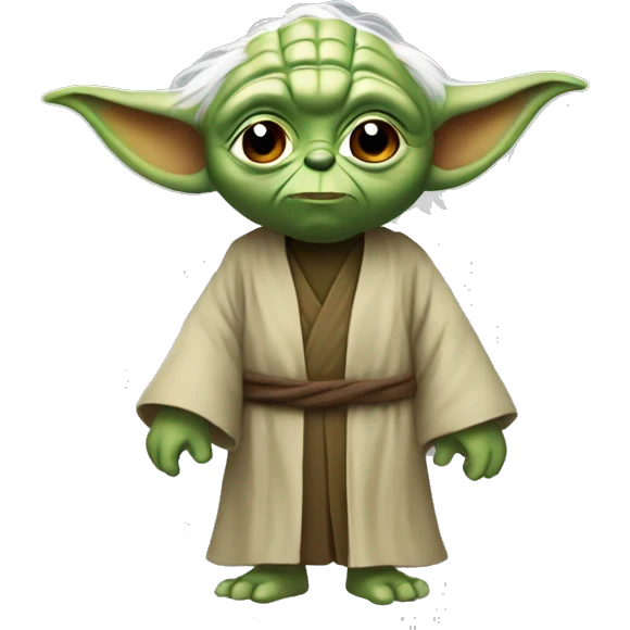 Yoda rigole emoji