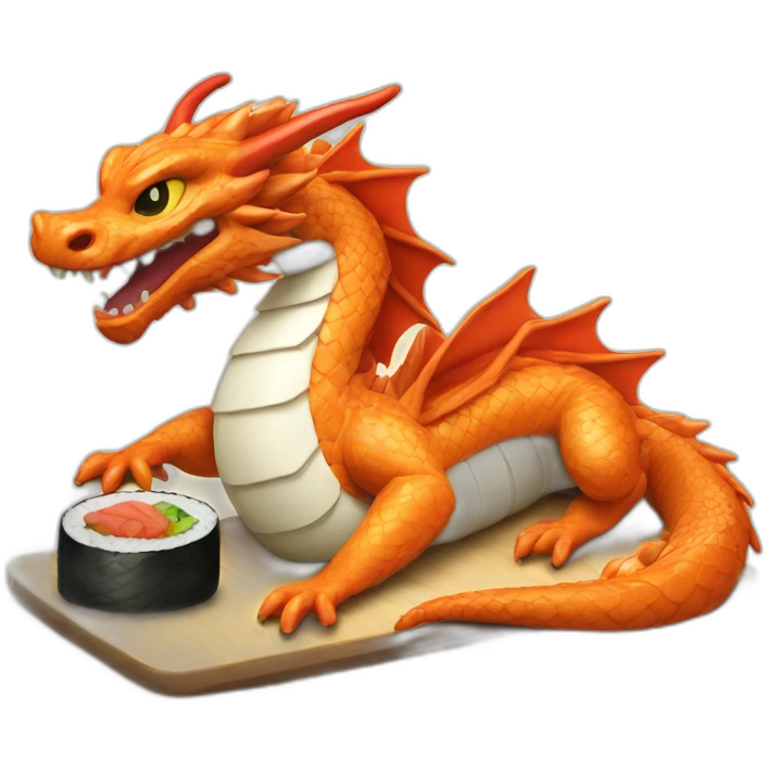 Sushi dragon emoji