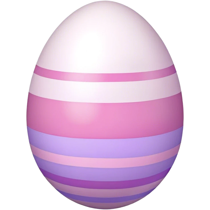 Egg with pastel purple and pink stripes emoji