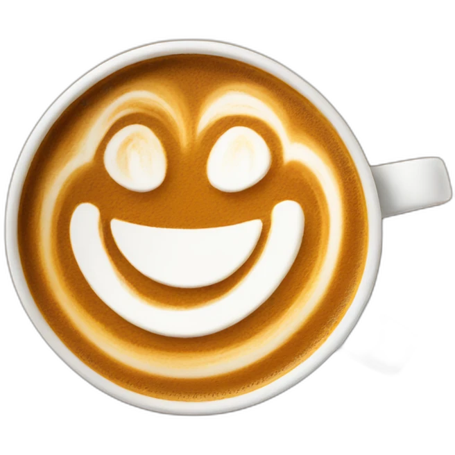 Latte art emoji