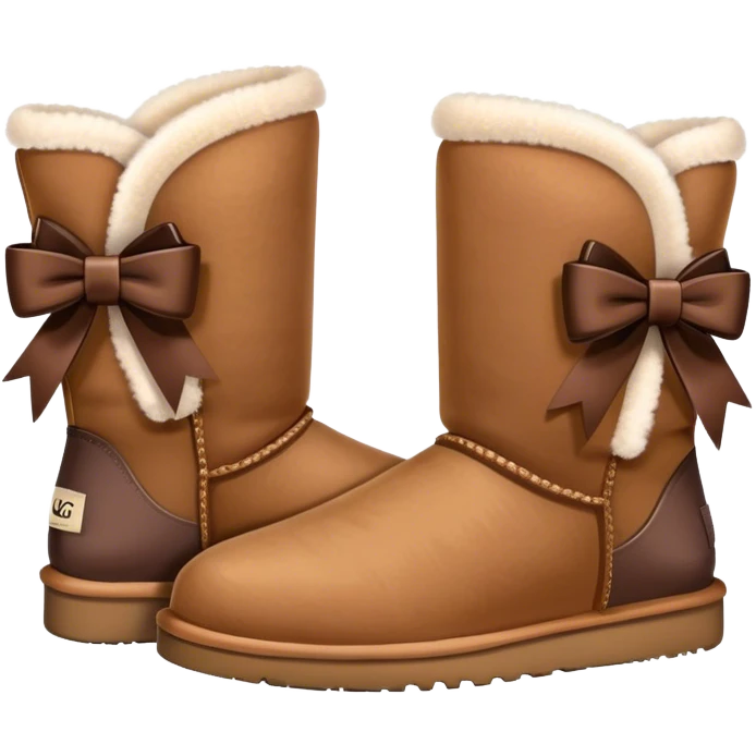 uggs with bow emoji