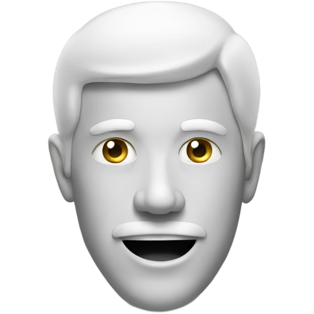 Mans head out of toilet emoji