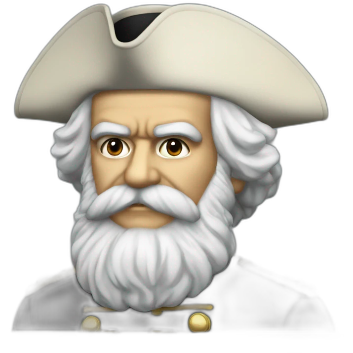 karl marx in bicorne hat emoji