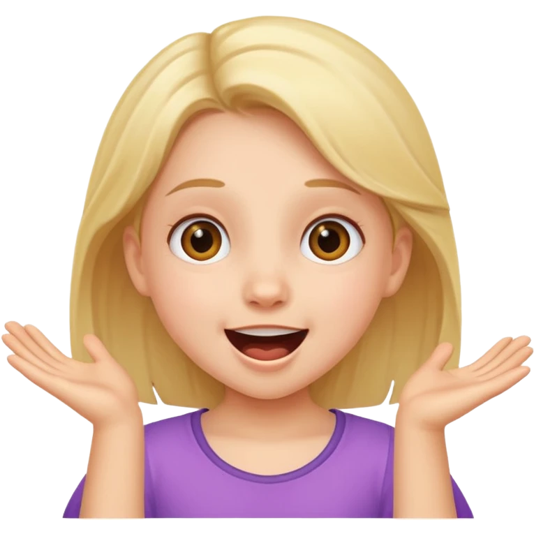 excited little girl emoji