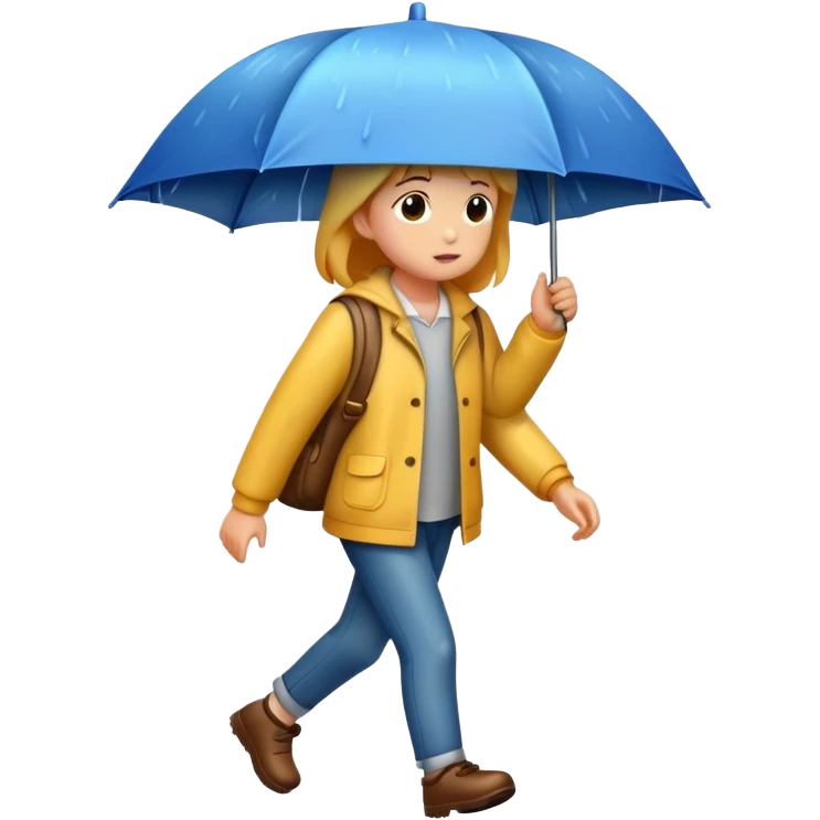 Some in the rain late for school emoji