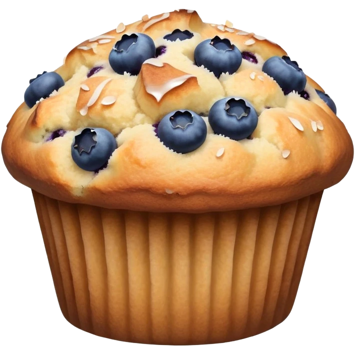 Blueberry muffin emoji