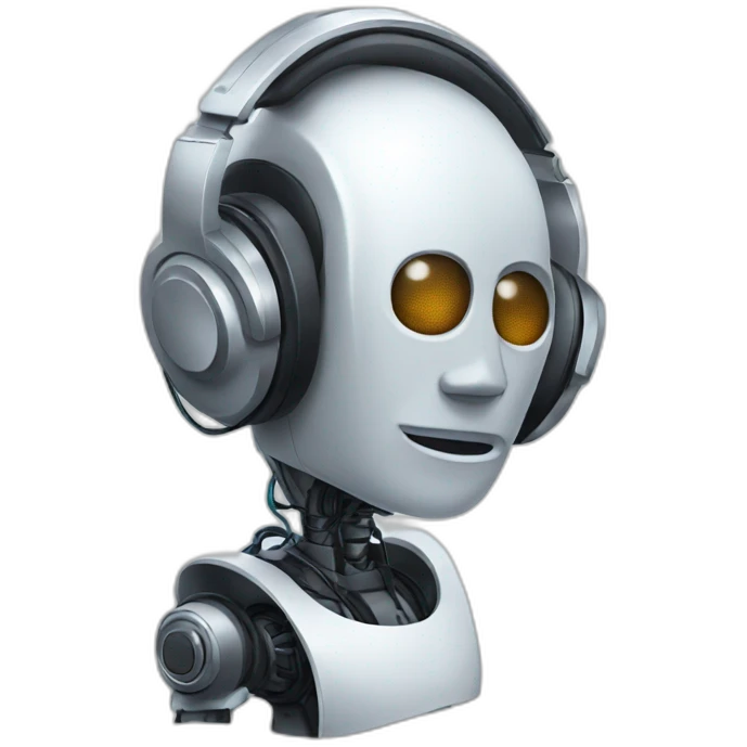 robot in headphones emoji