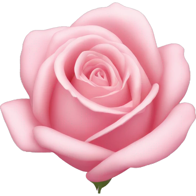 a pastel pink rose bud emoji