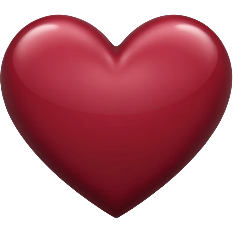 Maroon heart emoji
