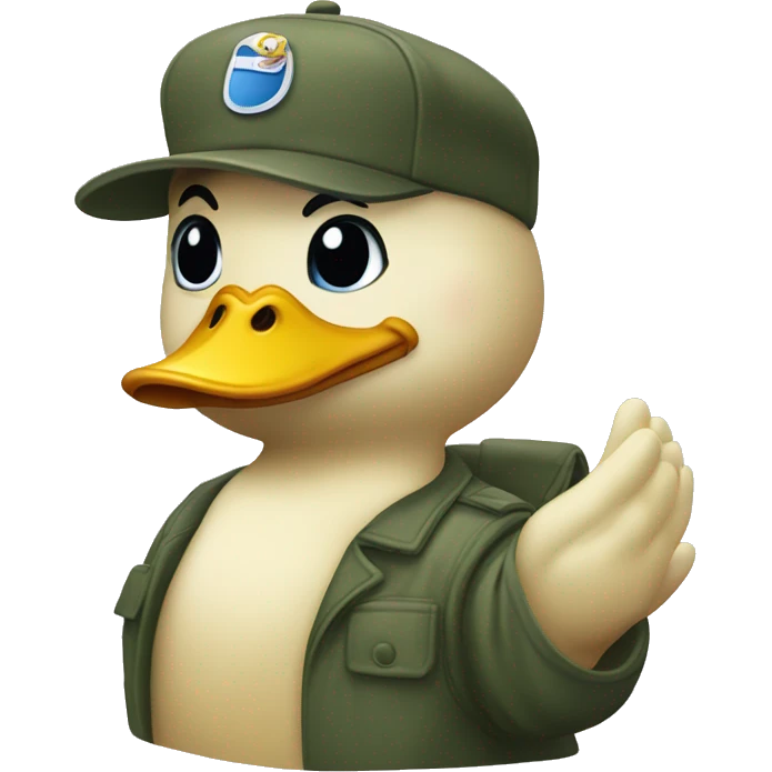 chibby rubbr duck salute emoji
