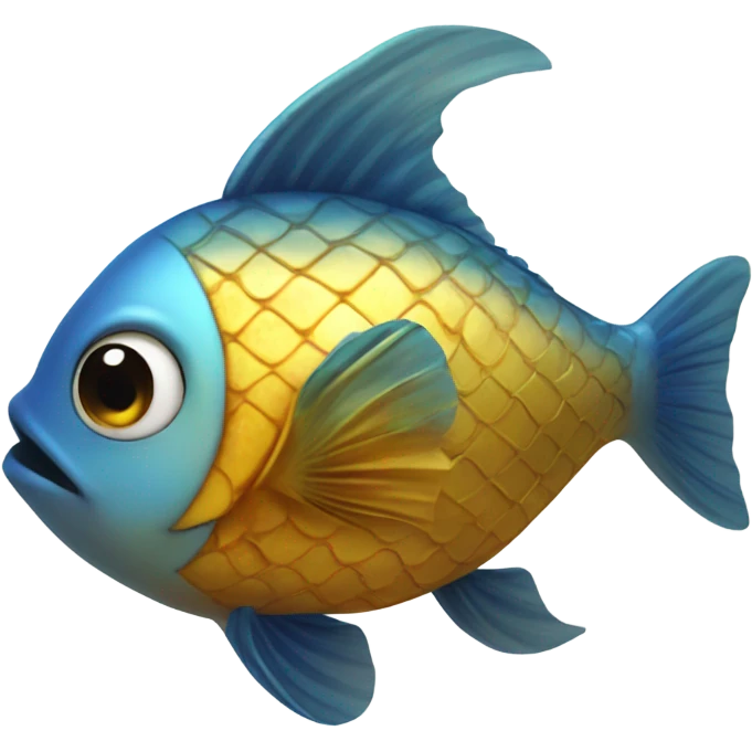 golden fish with a g on it emoji