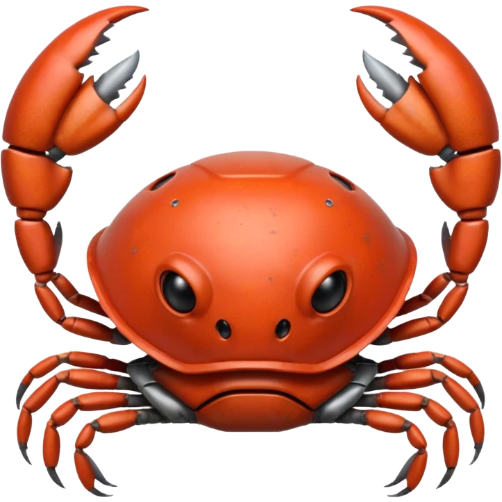 crab with helmet emoji