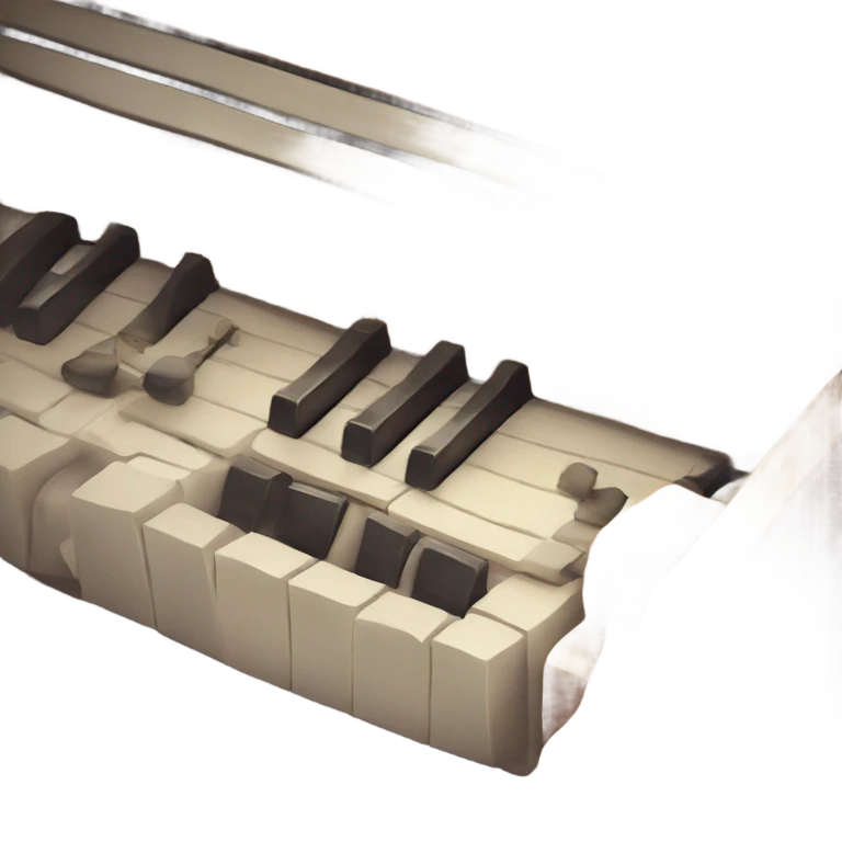 retro piano emoji