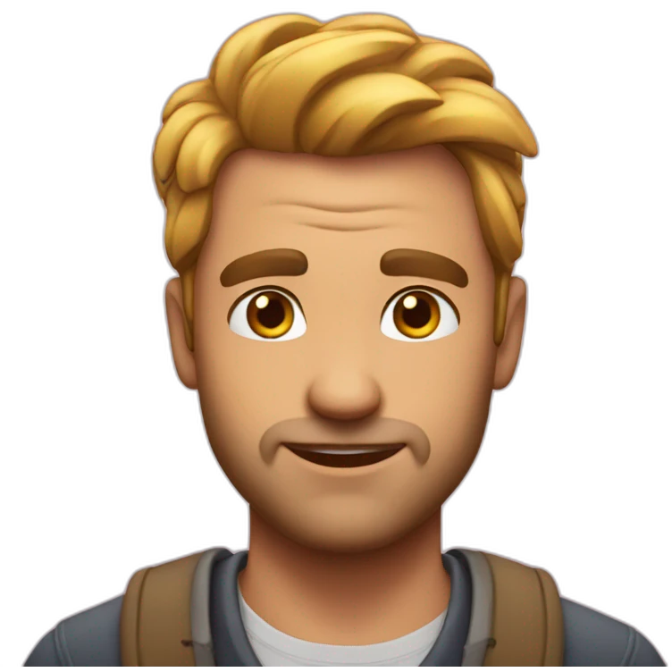 Man lovestruck emoji