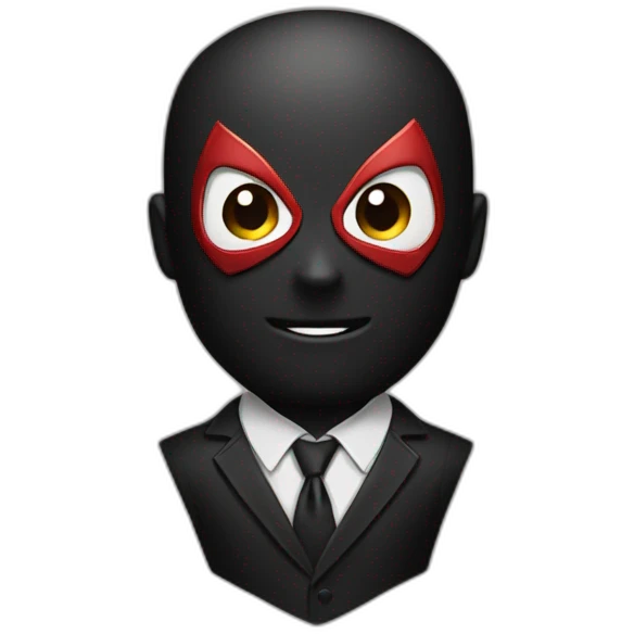Black suit spider man emoji