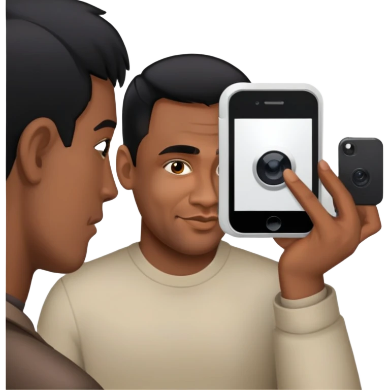 Filming iphone emoji