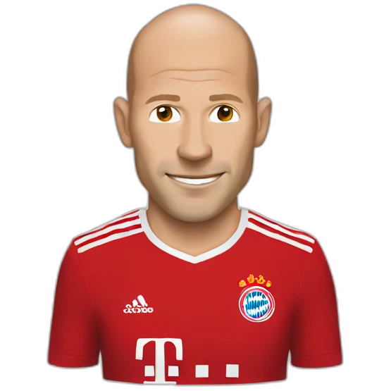 Arjen robben with bayern emoji