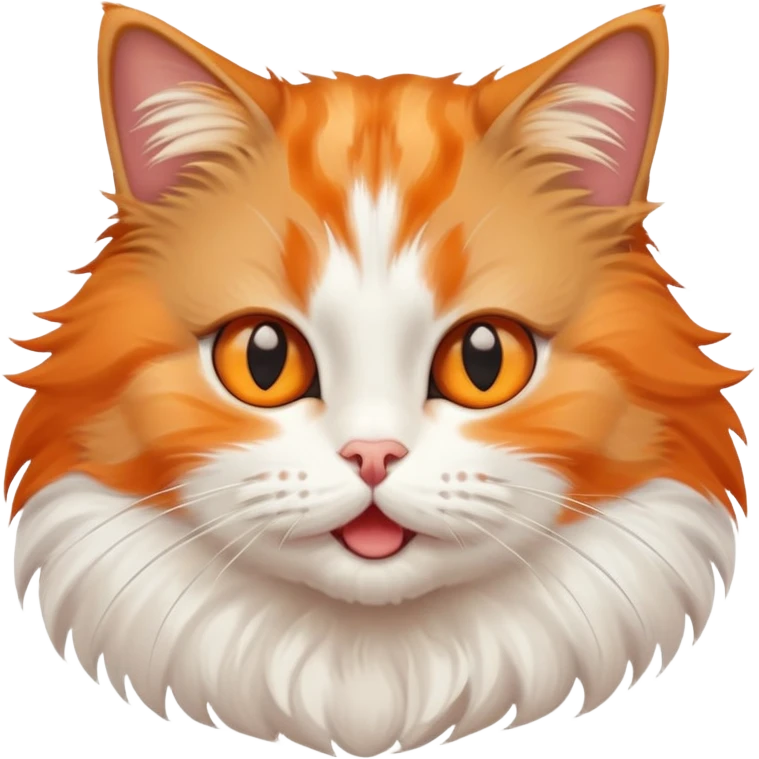 A cat with mewing  emoji