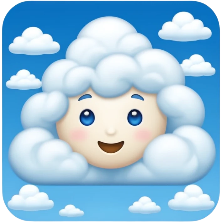 beautiful sky with clouds emoji