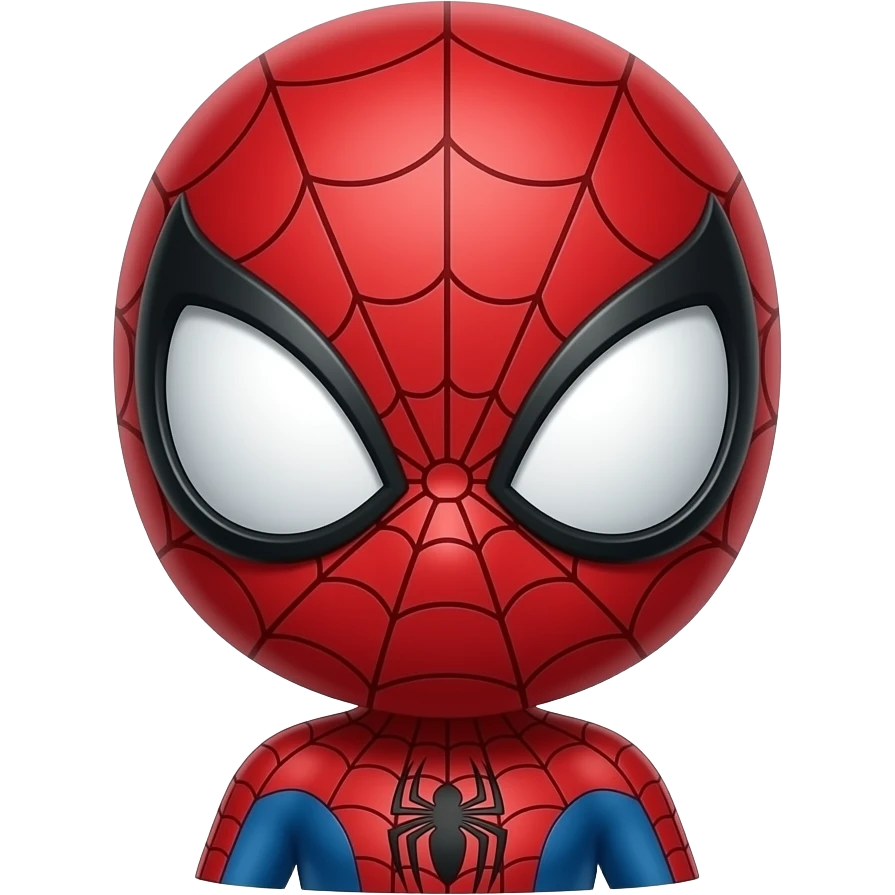 spiderman chibi fierce cute emoji