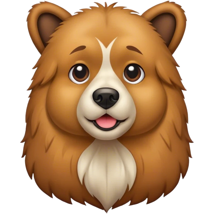 dog with bear emoji