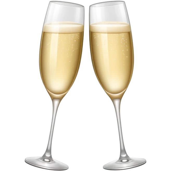 Girly aesthetic Two Champagne glass clink with pretty sparkle emoji