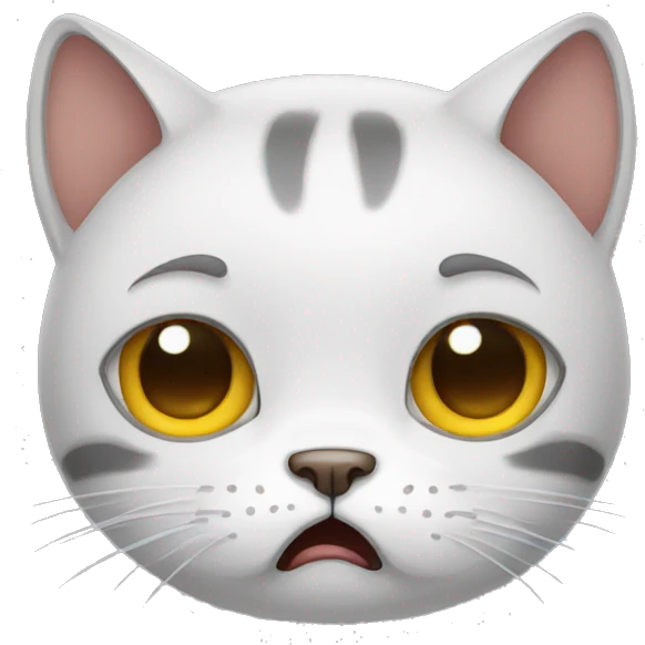 sad cat crying emoji