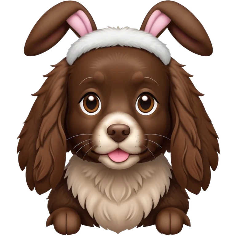 Boykin Spaniel with Bunny ears emoji