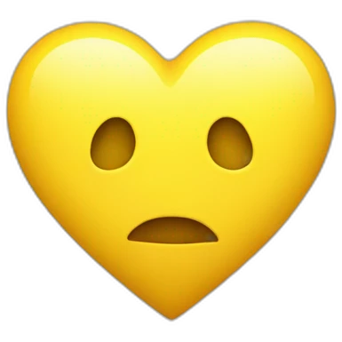 Yellow heart emoji