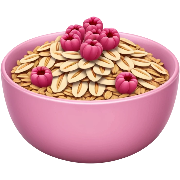pink  oats bowl emoji