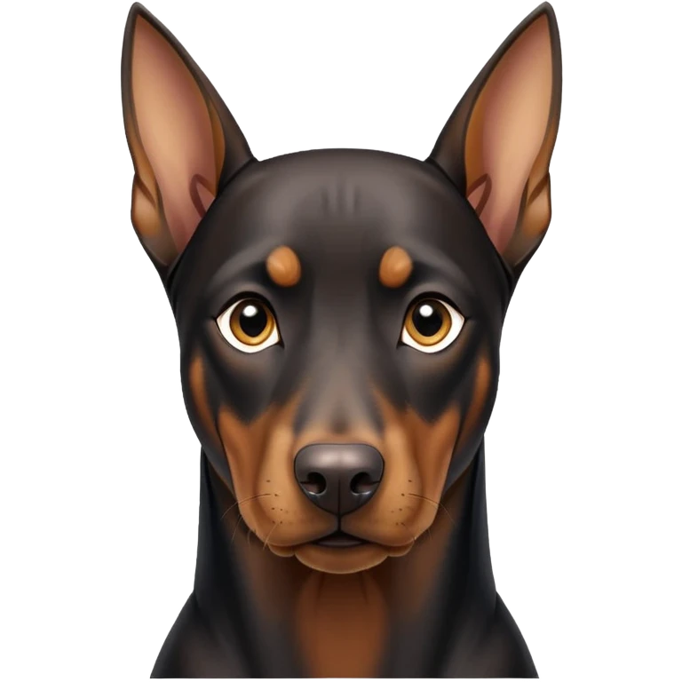 Доберман купированный emoji
