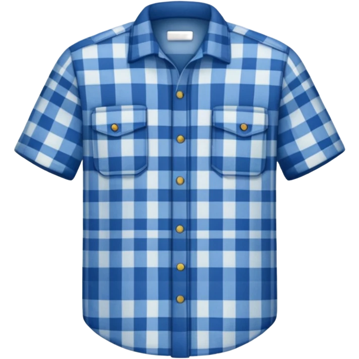 blue lumberjack shirt emoji