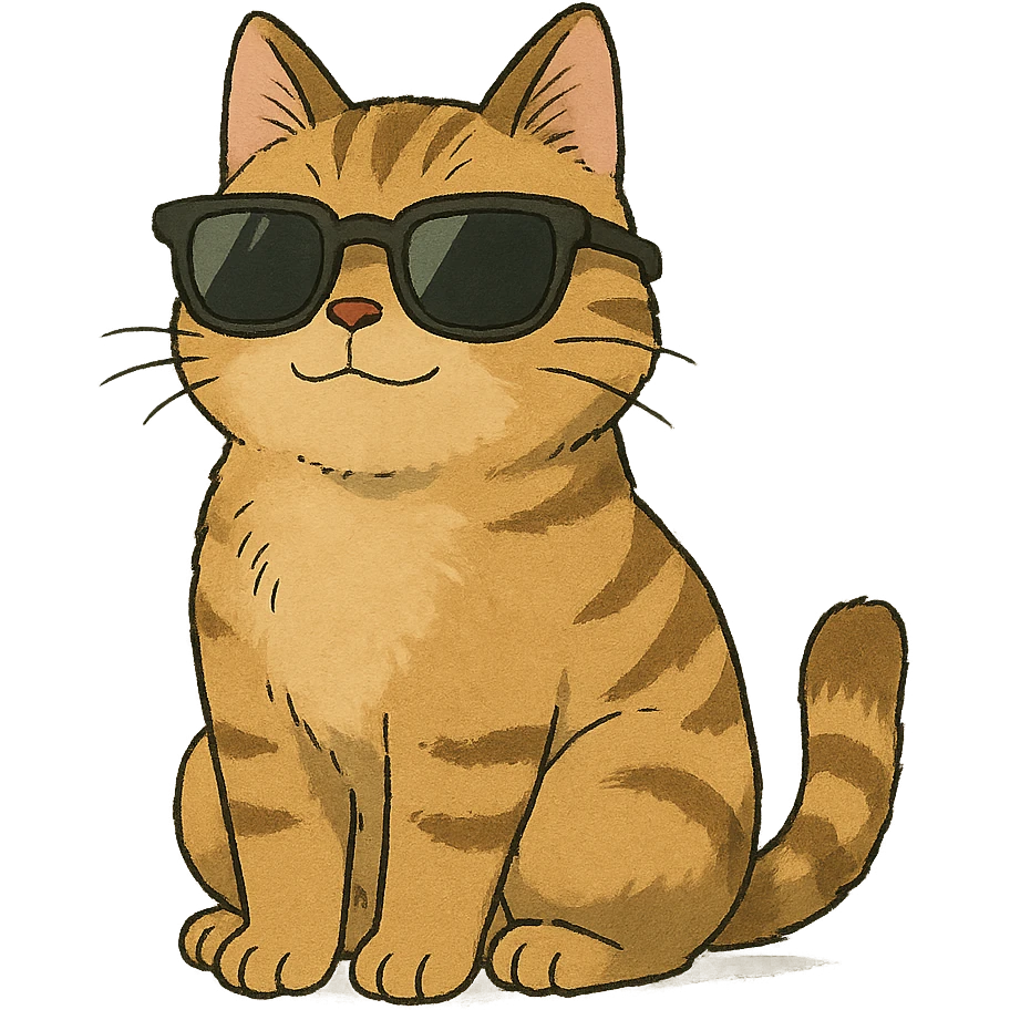 cat wearing sunglasses emoji