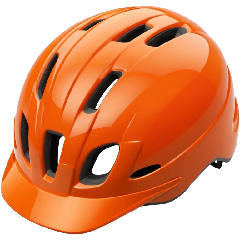 bicycle helmet orange emoji