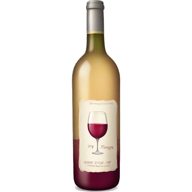A bottle of wine come with label “ Kelly ♡ “ emoji