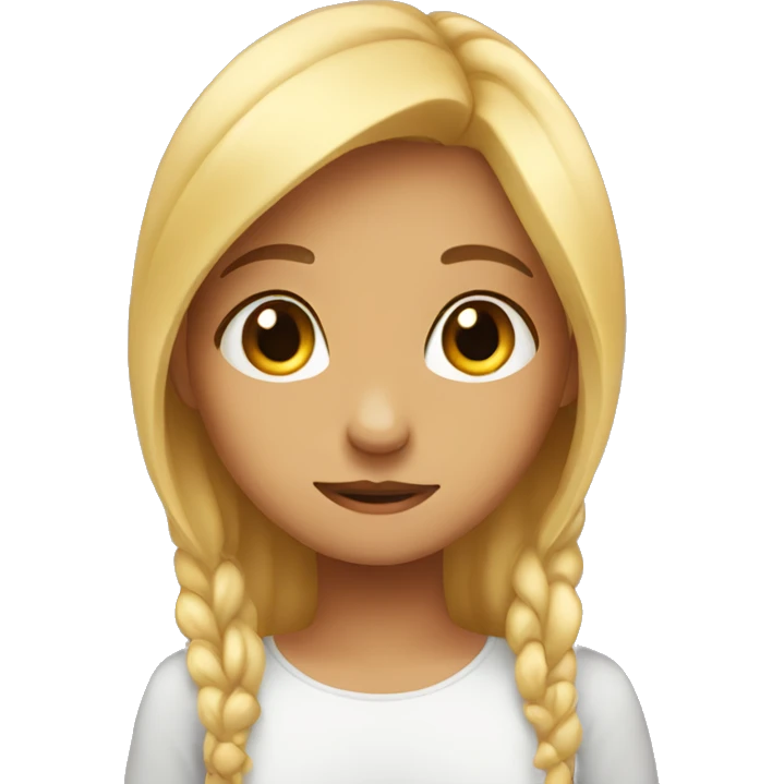 Shy girl  emoji