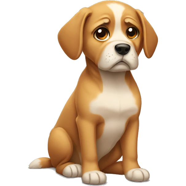 Dog sad emoji