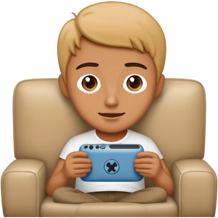 someone sitting at sofa and watching movie emoji