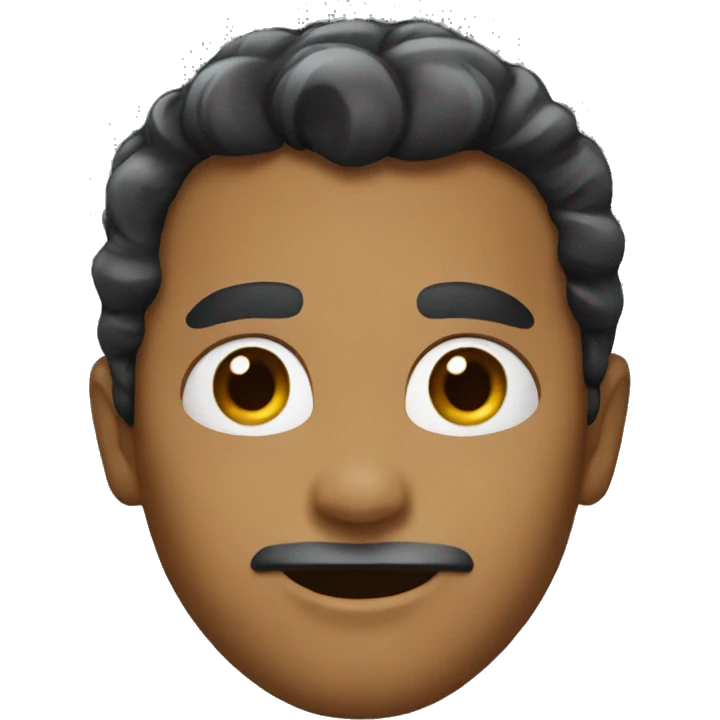 black hair Super emoji