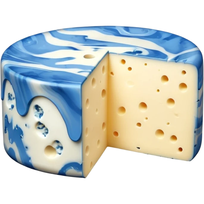 blue french cheese emoji