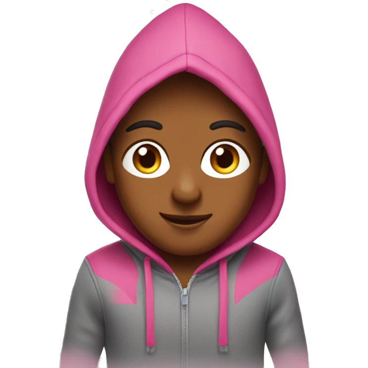 York shire with pink hoodie emoji