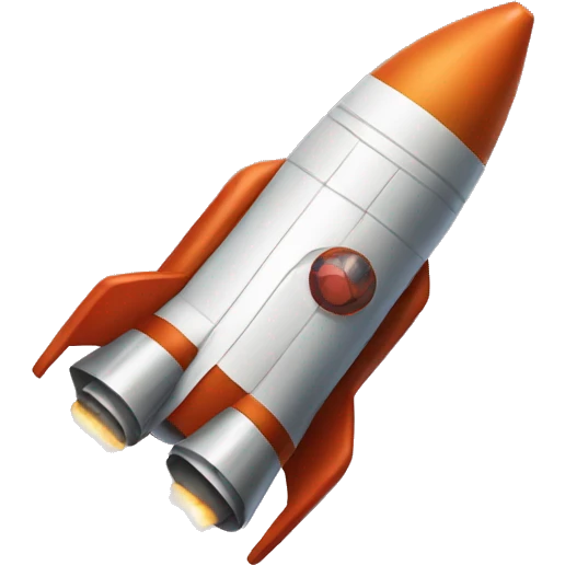 A cool rocket emoji emoji