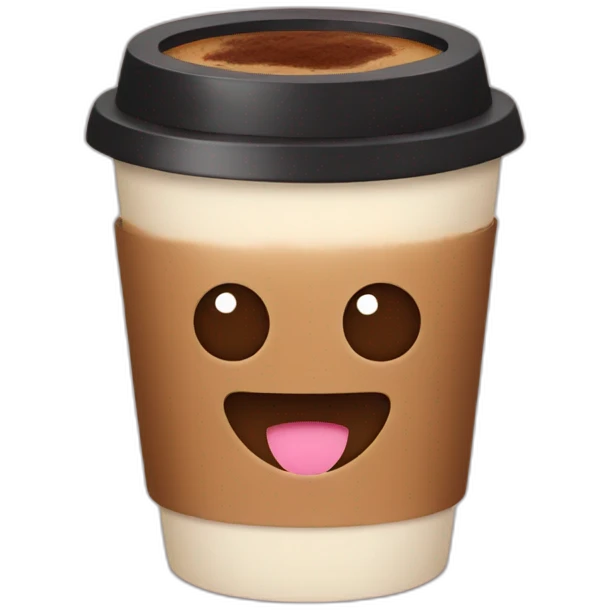 kawaii coffee emoji